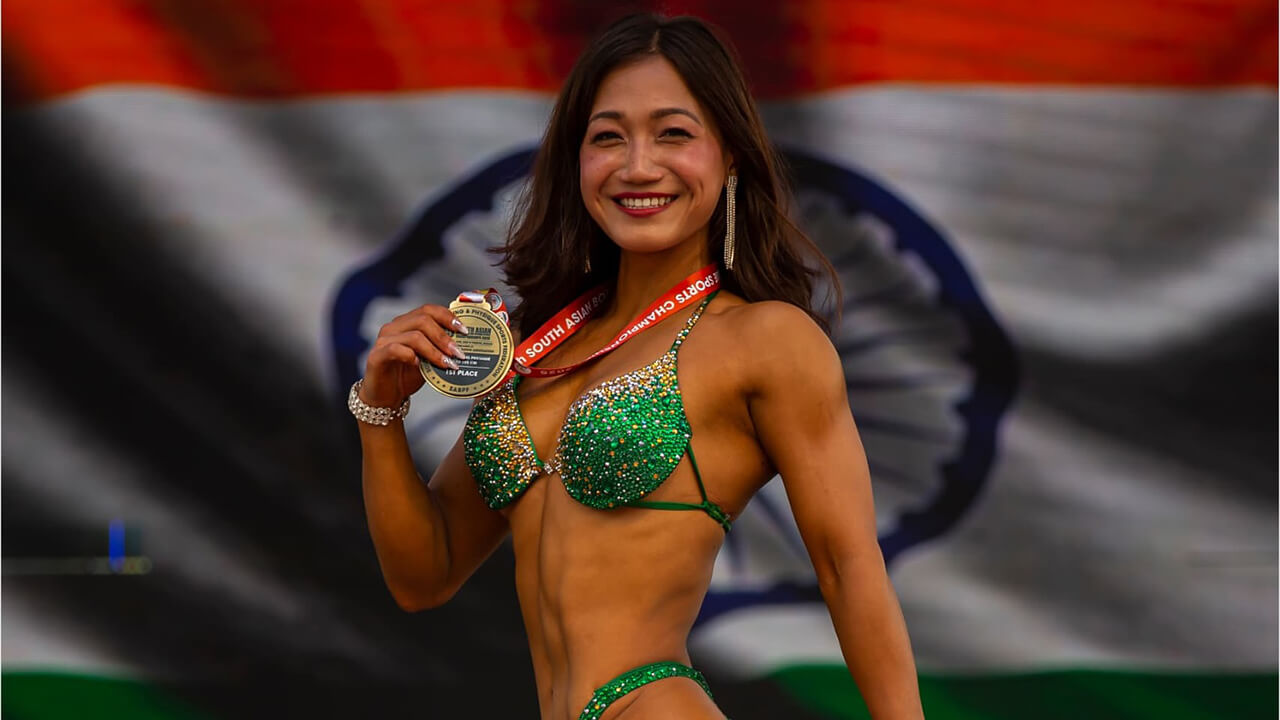 Hillang Yajik Scripts History: Gold at South Asian Bodybuilding Championship